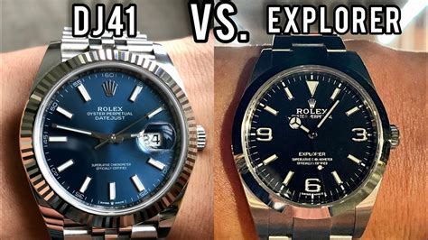 rolex explorer vs datejust 41|rolex datejust 41 woman.